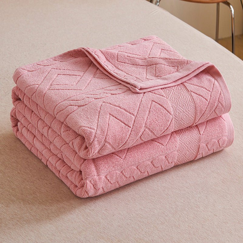 Thin Summer Cooling Duvet, Tassel Weave Cotton Blanket, for Air-conditioned Rooms