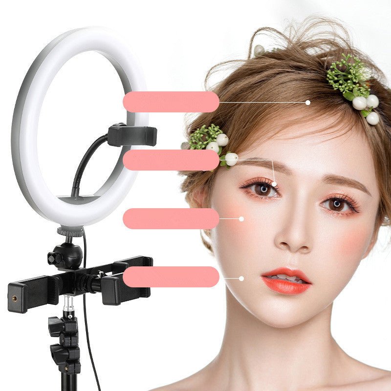10-Inch Ring Light with Tripod Stand for Live Streaming and Selfies