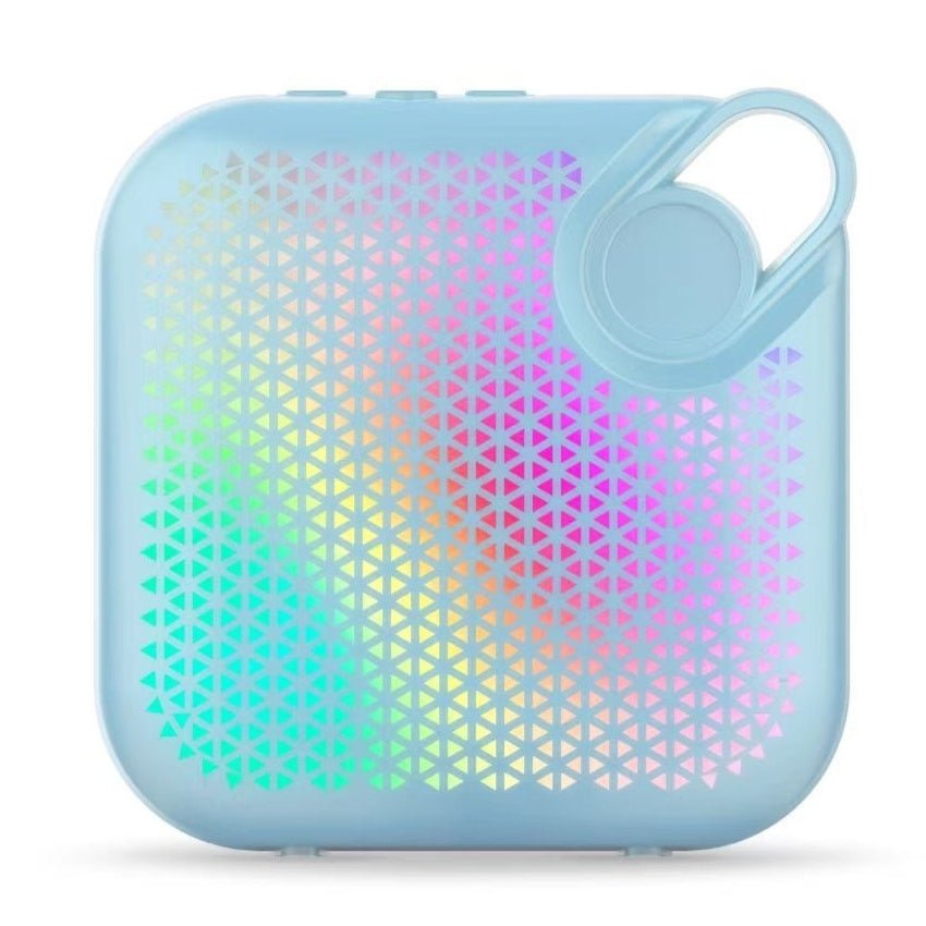 Portable Wireless Bluetooth Speaker, Compact Desktop Audio with LED Lights