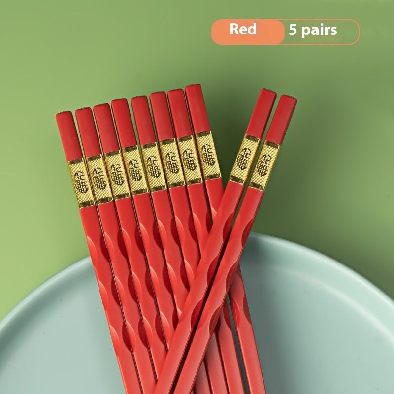 Non-Mold Alloy Chopsticks – Durable Household Reusable Tableware