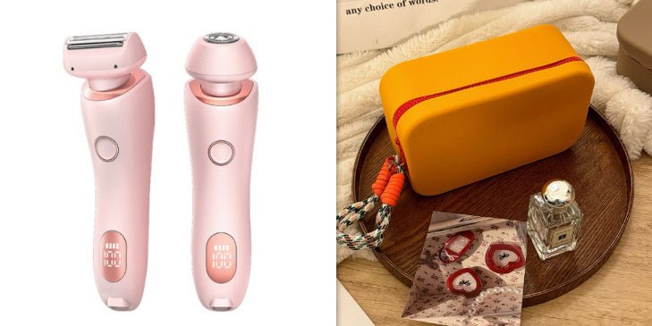 2-in-1 Women's Electric Shaver & Trimmer for Painless Body Hair Removal