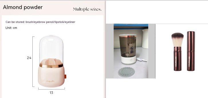 Automatic Electric Makeup Brush Cleaner with USB Charging, Portable Cleaning Tool