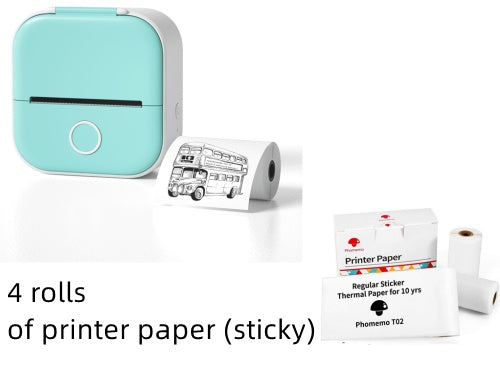 [Mint Pocket Printer] Portable Mini Thermal Label Printer Bluetooth Photo Printer
