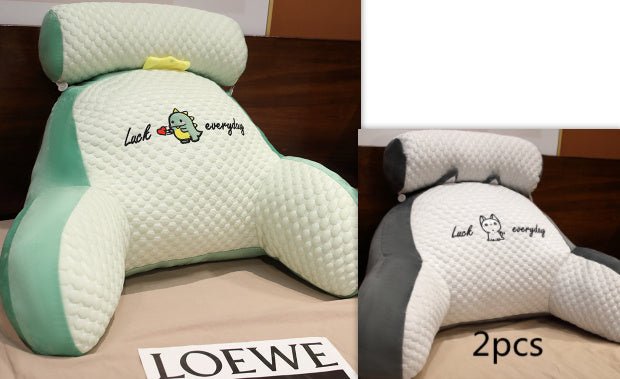 Large Fluffy Reading Cushion – Soft Bedside Backrest & Lumbar Support Pillow for Sofa, Bed & Office Chair