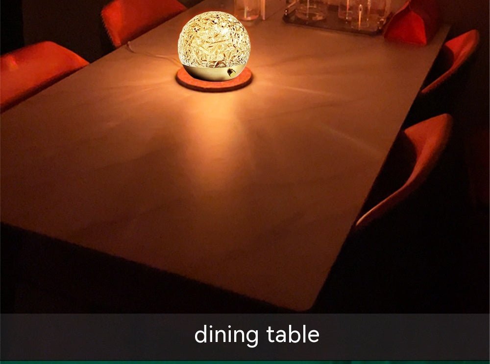 Crystal Water Ripple Projector Night Light, Mood Lamp for Bedroom & Home Aesthetic Decoration, Bedside Christmas Gift