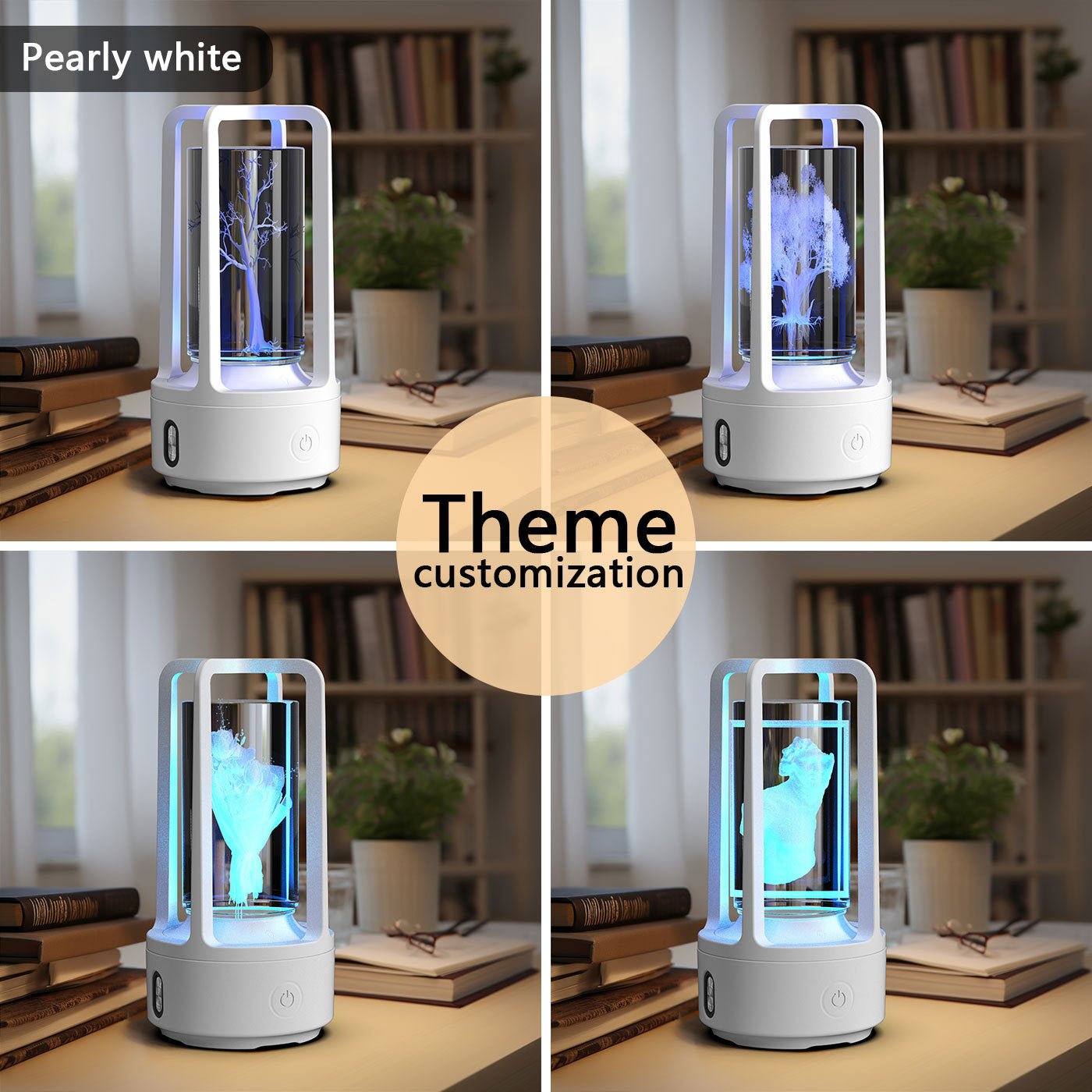 2-in-1 Bluetooth Speaker and Dimmable LED Lamp, Touch Control Night Light