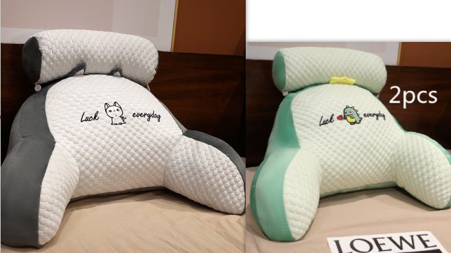 Large Fluffy Reading Cushion – Soft Bedside Backrest & Lumbar Support Pillow for Sofa, Bed & Office Chair