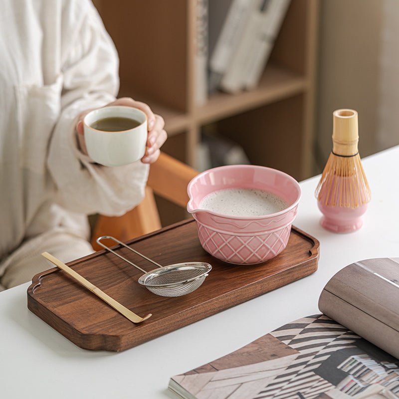 Premium Matcha Tea Ceremony Set with Ice Cream-Shaped Bowl
