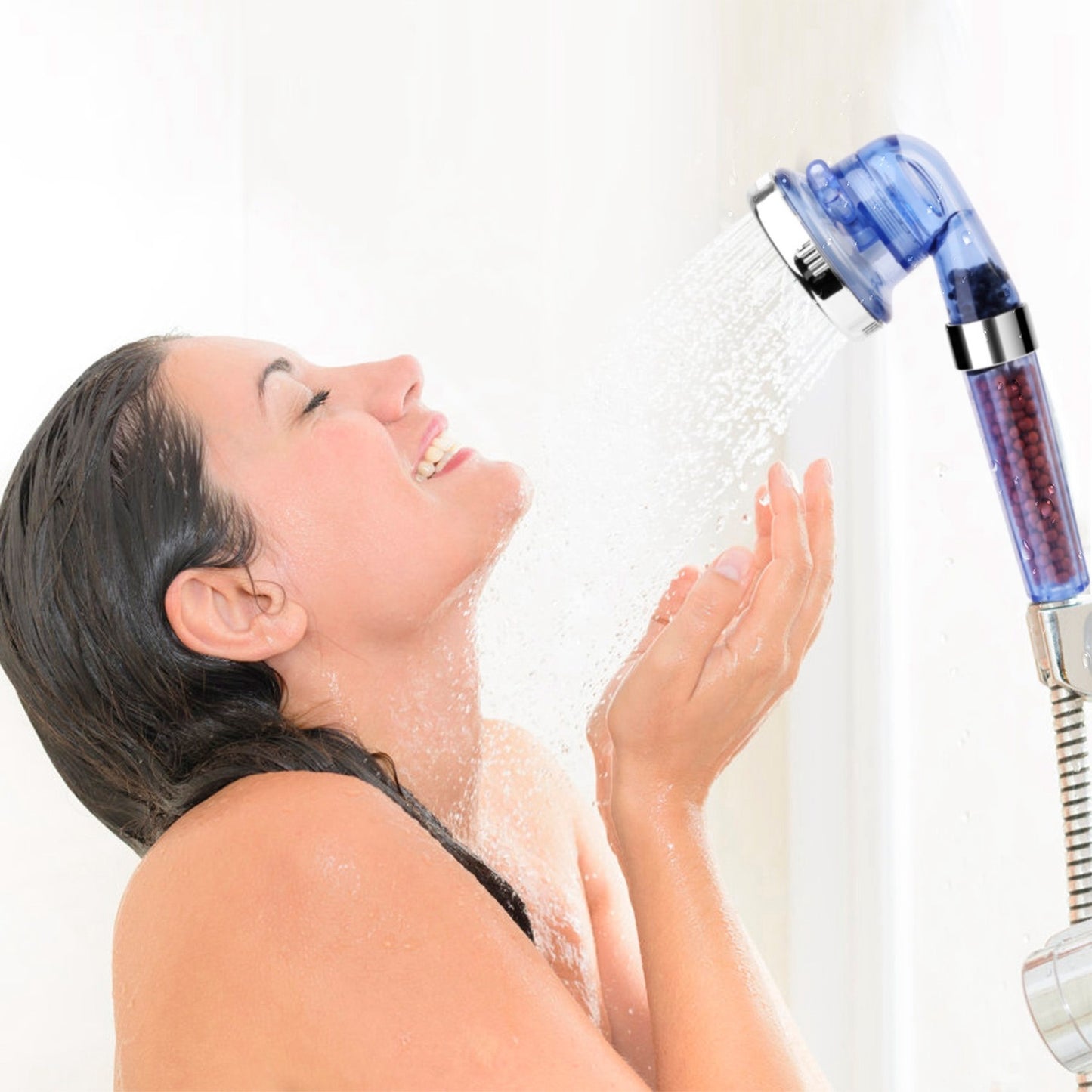 Ionic Filtration High Pressure Shower Head – 3 Modes, Water Saving Handheld Bath Sprayer