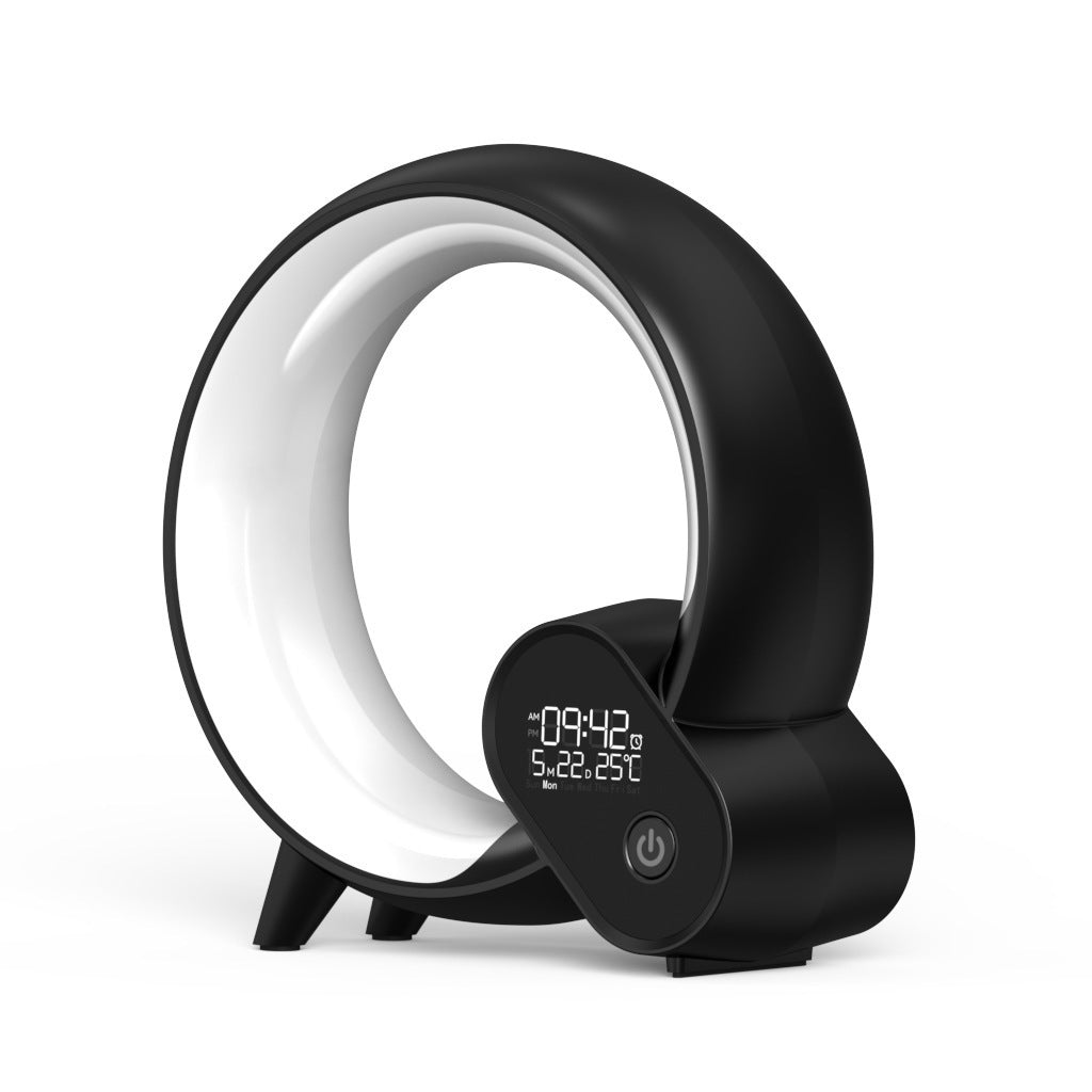 Smart Wake-Up Light Alarm Clock, Q-Shaped with Bluetooth Speaker & App Control