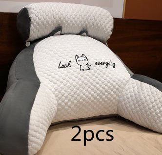 Large Fluffy Reading Cushion – Soft Bedside Backrest & Lumbar Support Pillow for Sofa, Bed & Office Chair