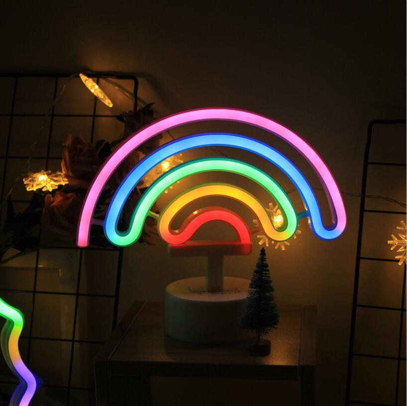 Creative LED Neon Sign Lamp, USB or Battery-Powered Decorative Light