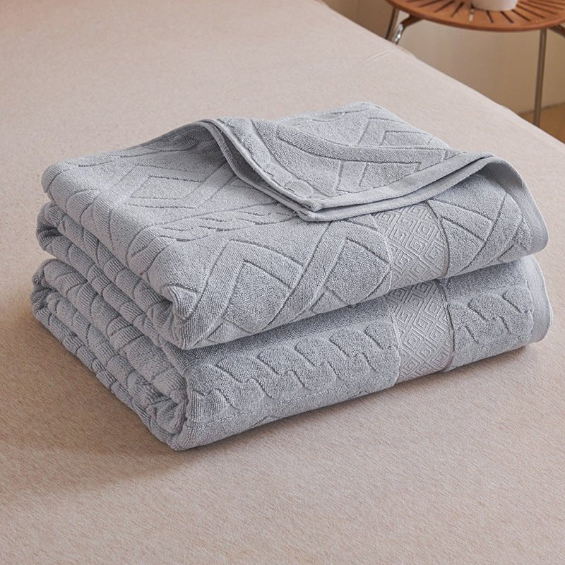 Thin Summer Cooling Duvet, Tassel Weave Cotton Blanket, for Air-conditioned Rooms