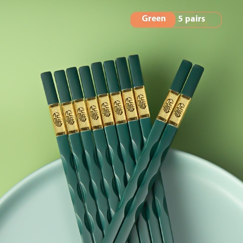 Non-Mold Alloy Chopsticks – Durable Household Reusable Tableware