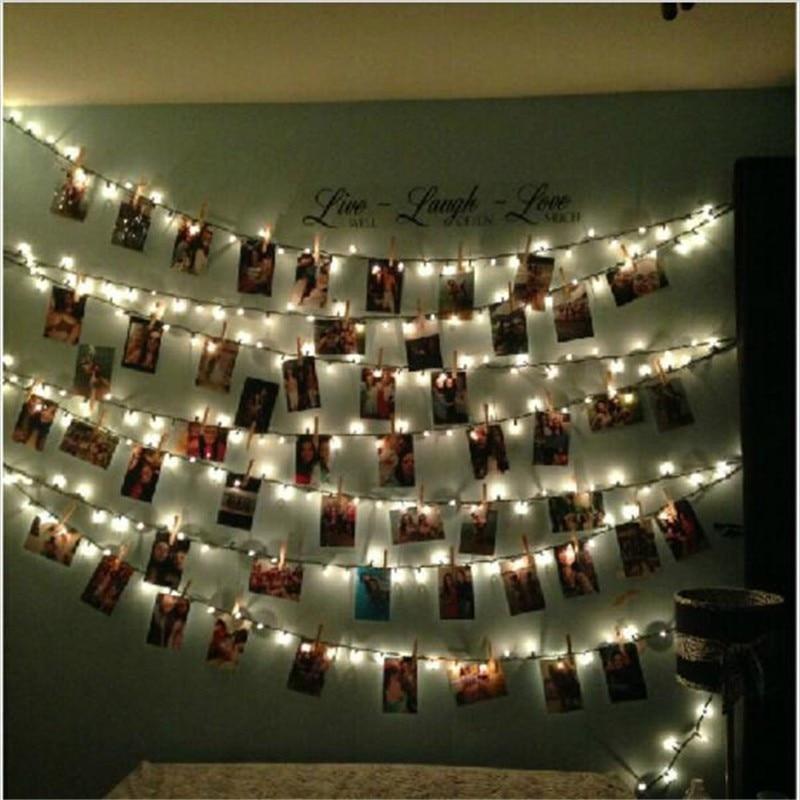 LED Photo Holder String Lights to Display Your Memories, Battery-Powered