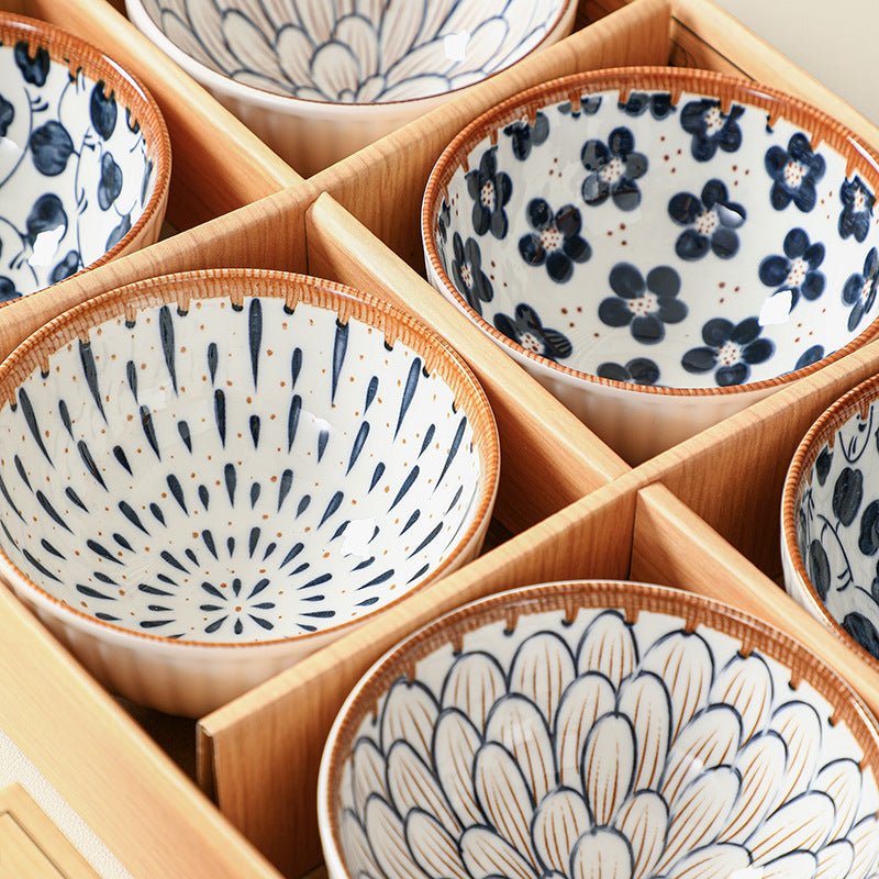 Japanese Style Ceramic Tableware Set – Bowls, Plates & Dishes in Gift Box - DonoHome