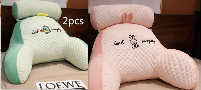 Large Fluffy Reading Cushion – Soft Bedside Backrest & Lumbar Support Pillow for Sofa, Bed & Office Chair