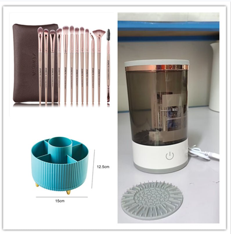 Automatic Electric Makeup Brush Cleaner with USB Charging, Portable Cleaning Tool