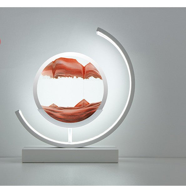 3D Moving Sand Art LED Lamp, Dimmable Quicksand Painting Light for Decor