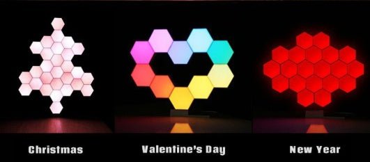 Geometric Hexagon Mood Lamp Night Light for Bedroom & Home Ambient Lighting Decor