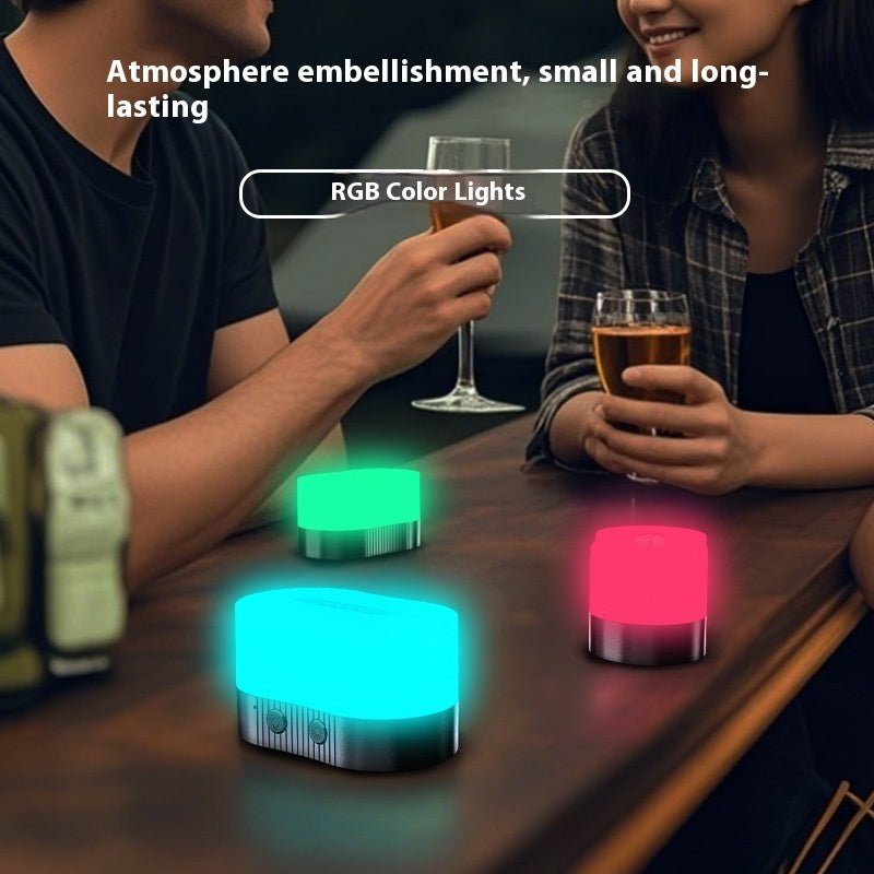 Creative Magnetic Ambient Night Light, Rechargeable Portable Lamp for Bedroom, Outdoor & Couple Decoration