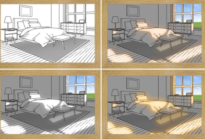 Creative LED Light Painting, Dimmable Decorative Wall Picture with USB Power