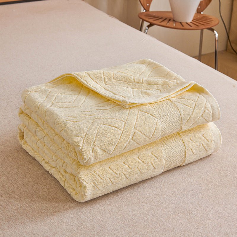 Thin Summer Cooling Duvet, Tassel Weave Cotton Blanket, for Air-conditioned Rooms
