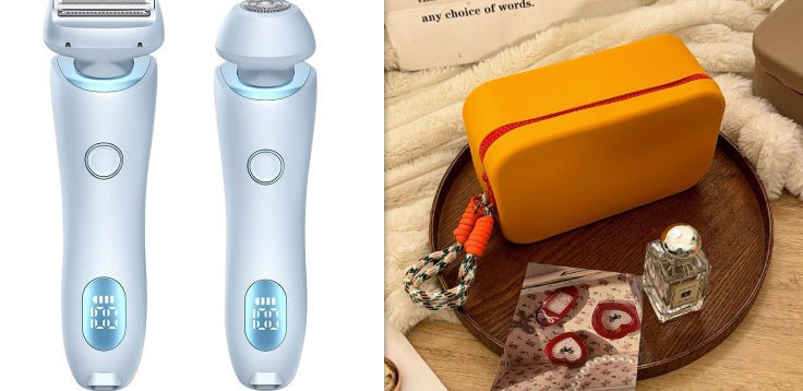 2-in-1 Women's Electric Shaver & Trimmer for Painless Body Hair Removal