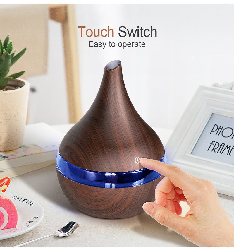 Ultrasonic Essential Oil Diffuser with LED Light for Home & Office