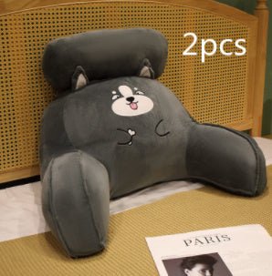 Large Fluffy Reading Cushion – Soft Bedside Backrest & Lumbar Support Pillow for Sofa, Bed & Office Chair