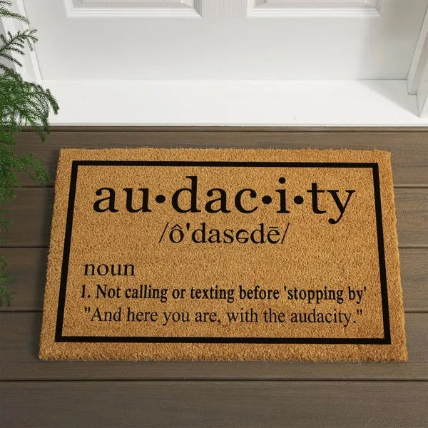 Heavy Duty Coir Welcome Doormat – Non-Slip Outdoor Entryway Mat, Funny Housewarming Gift