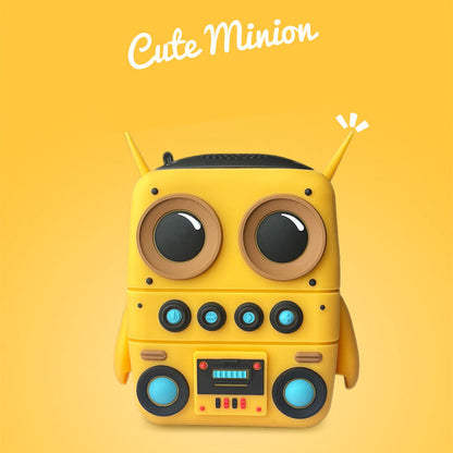 Cute Minion Robot Bluetooth Speaker – Portable Wireless Cartoon Speaker for Kids & Home Decor
