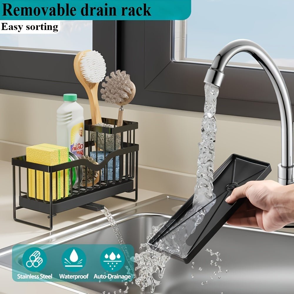 Multi-functional Stainless Steel Sponge Holder and Drainer - DonoHome