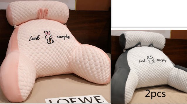 Large Fluffy Reading Cushion – Soft Bedside Backrest & Lumbar Support Pillow for Sofa, Bed & Office Chair