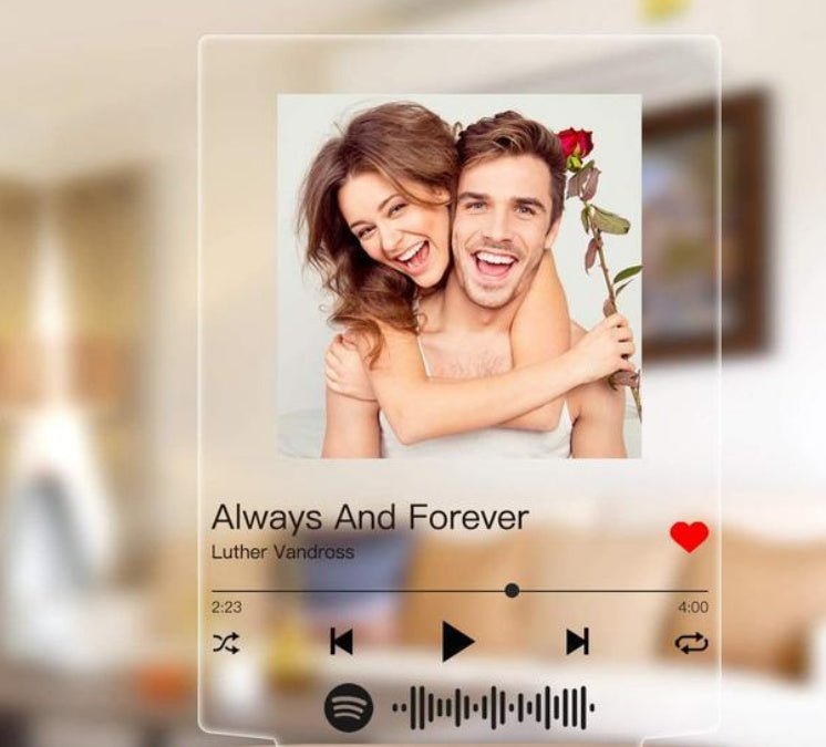 Customizable Photo Music Plaque Night Light for Commemorating Special Moments