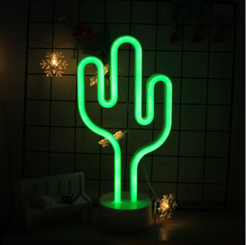 Creative LED Neon Sign Lamp, USB or Battery-Powered Decorative Light