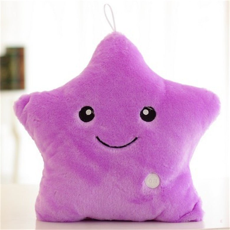 Cute Luminous Pillow – Colorful LED Light-Up Plush Cushion for Bedroom & Living Room