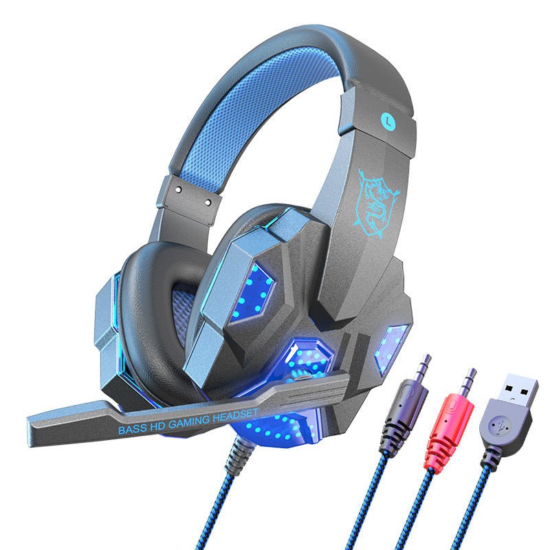 Wired Gaming Headset with Mic, E-Sports Style Headphones for PC & Laptop