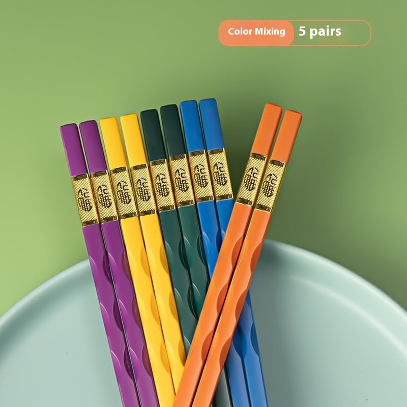 Non-Mold Alloy Chopsticks – Durable Household Reusable Tableware