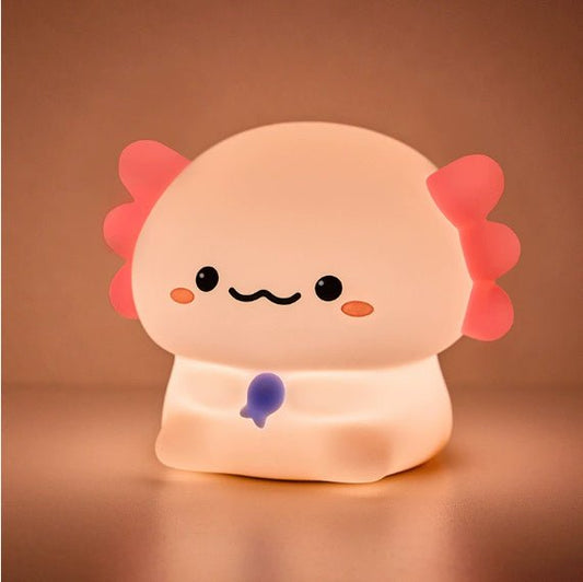 Creative Silicone Rechargeable Night Light, Portable Bedside Lamp for Kids & Bedroom Decor