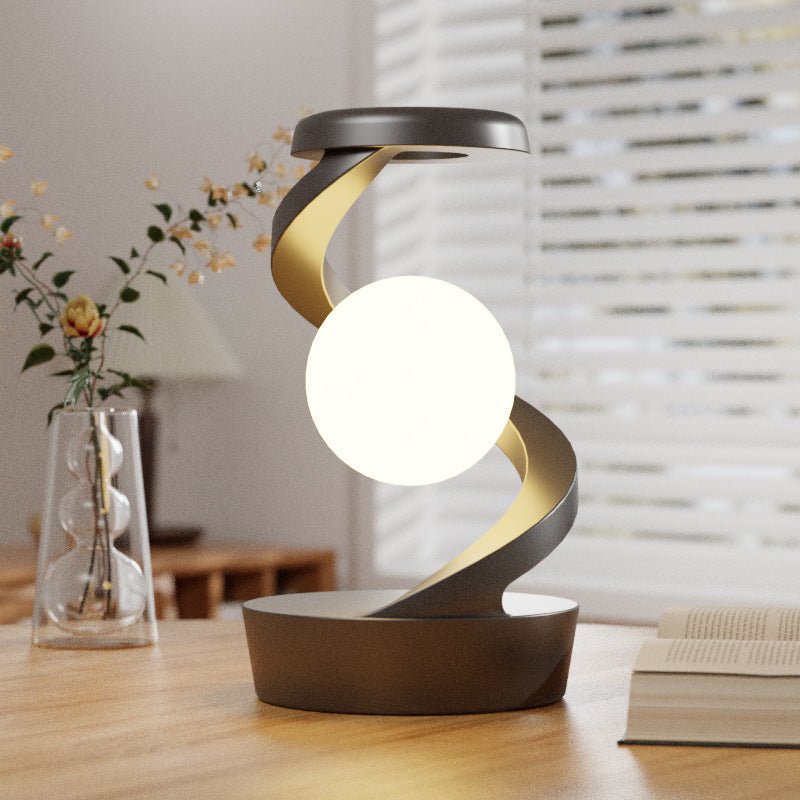 Rotating Moon Desk Lamp, Wireless Phone Charger with Sensor Control