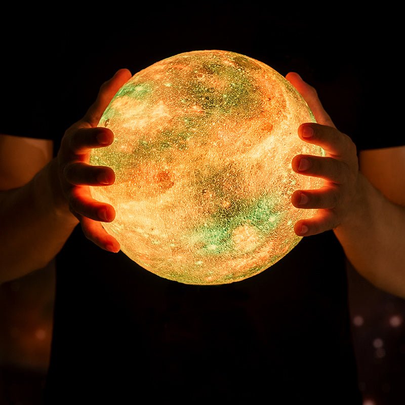 3D Star Galaxy Moon Lamp with USB, Touch & Remote Control for Bedroom