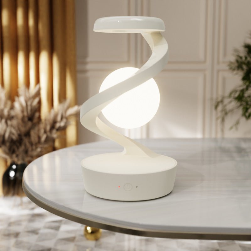 Rotating Moon Desk Lamp, Wireless Phone Charger with Sensor Control