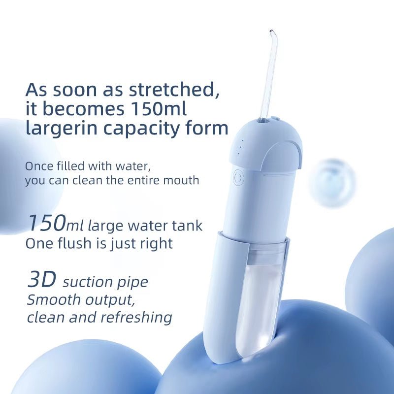 LANSON 310 Portable Electric Oral Irrigator – IPX7 Waterproof Foldable Water Flosser for Dental Care - DonoHome