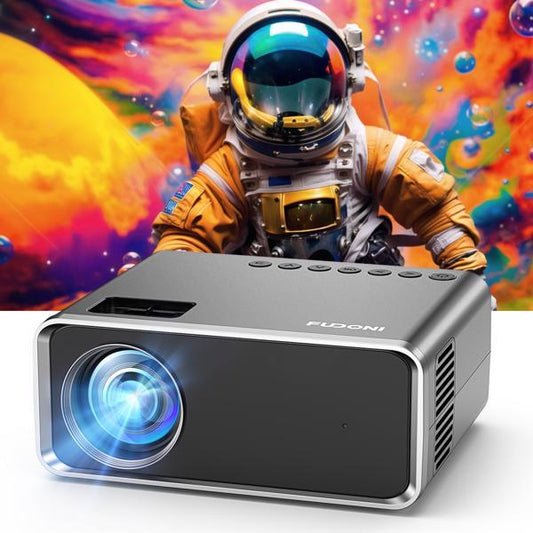 Portable 5G WiFi & Bluetooth Projector, 4K Supported, 1080P Native, 12000 Lumens LED Outdoor Movie Projector