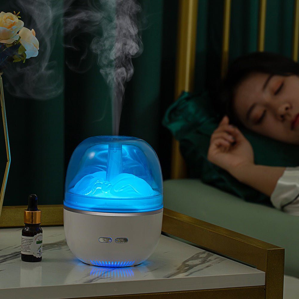 Ultrasonic Aroma Diffuser & Air Humidifier with Colorful LED Lights