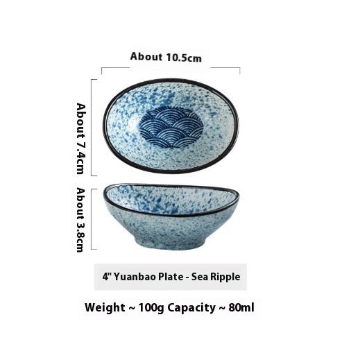 Japanese Ceramic Sauce & Dipping Bowls – Small Tableware for Condiments and Side Dishes