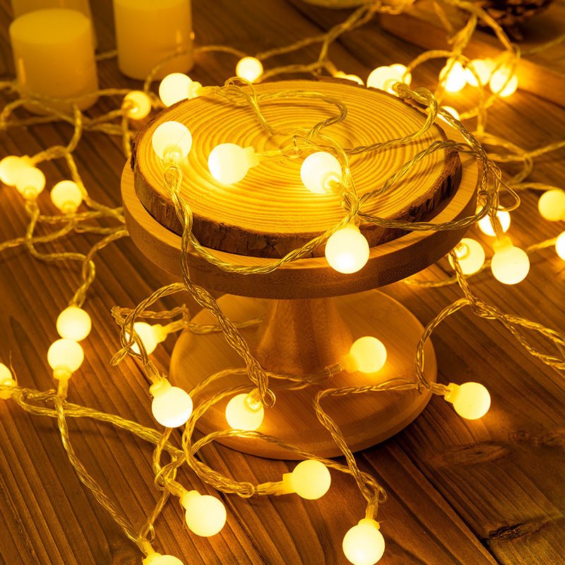 Copper Wire Outdoor Decorative String Lights, Warm White LED Fairy Lamps for Camping & Garden Atmosphere