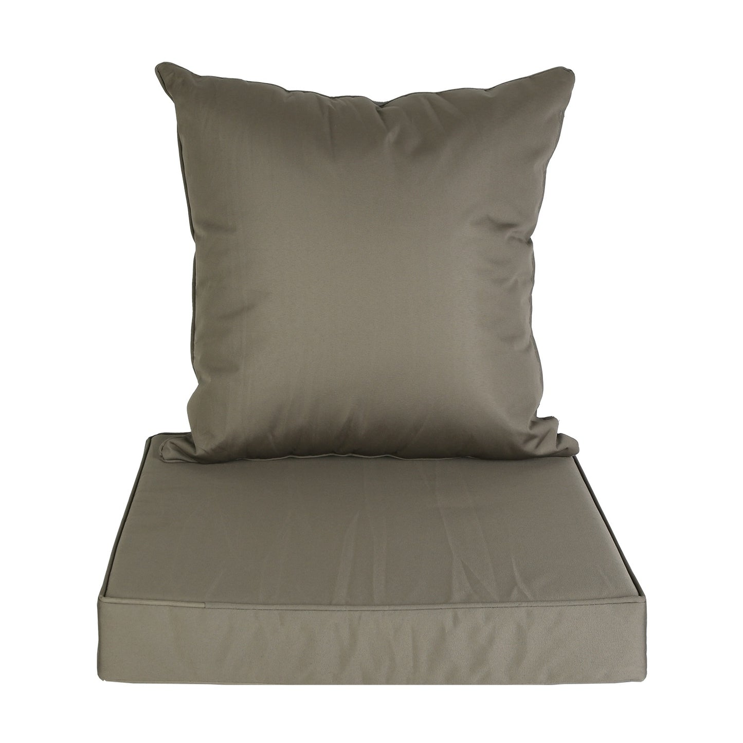 Waterproof Outdoor Seat Cushion Set with Back Pillow - Fade Resistant Chair Pad - DonoHome