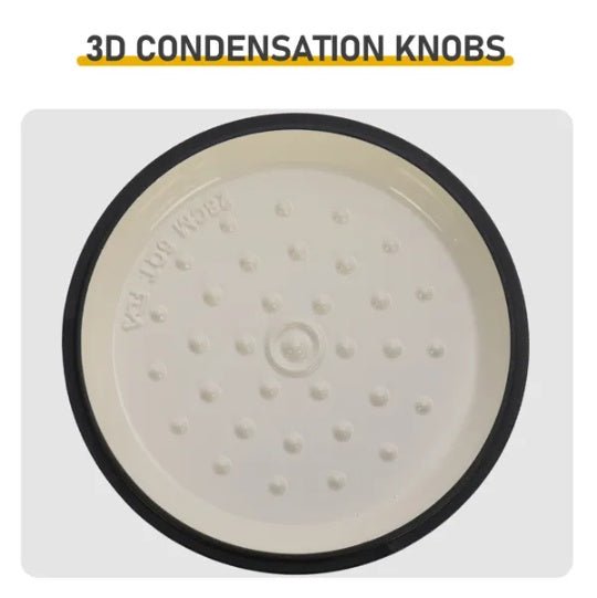 Cast Iron 6QT Cooking Pot - Gradient Blue - Includes Two Silicone Gloves - Enamel Pot